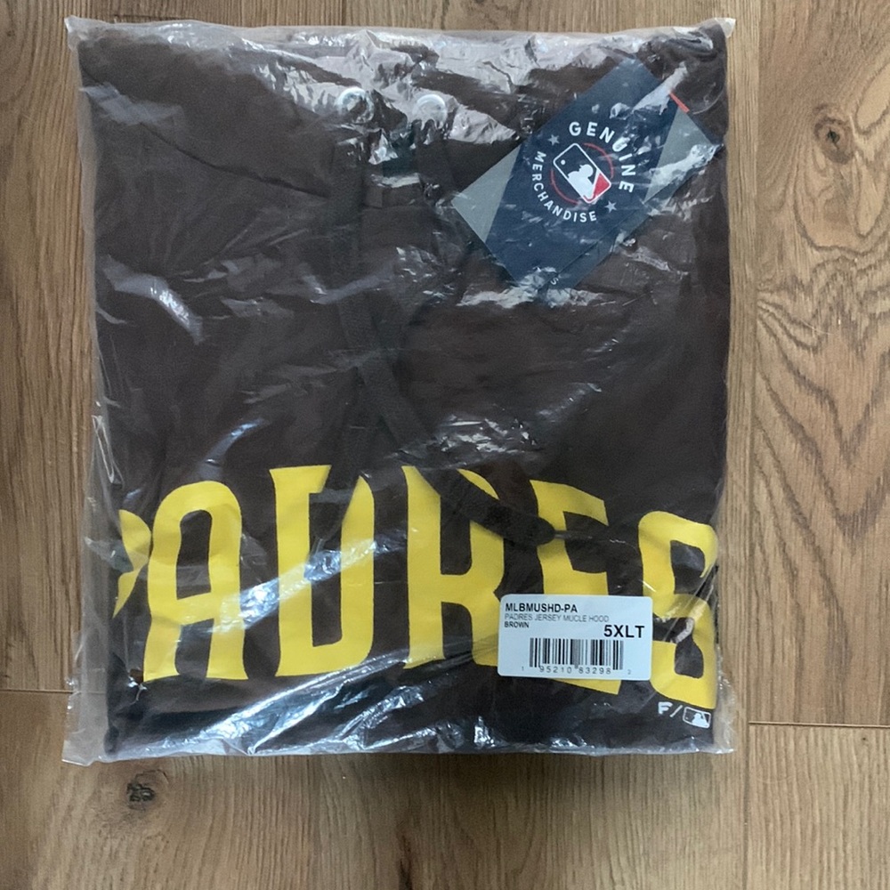 Padres Jersey Mucle Hood Brown